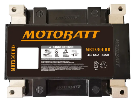 Battery Mbtx30u(hd) Sealed Factory Activated - MOTOBATT