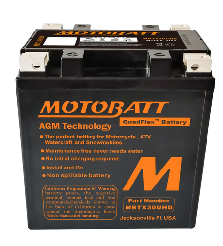 Battery Mbtx30u(hd) Sealed Factory Activated - MOTOBATT