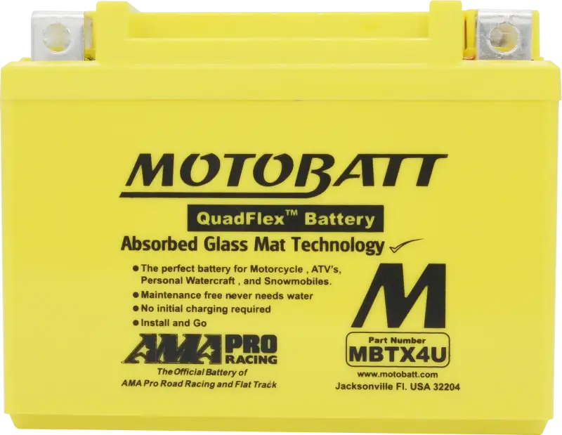 Battery Mbtx4u Sealed Factory Activated - MOTOBATT