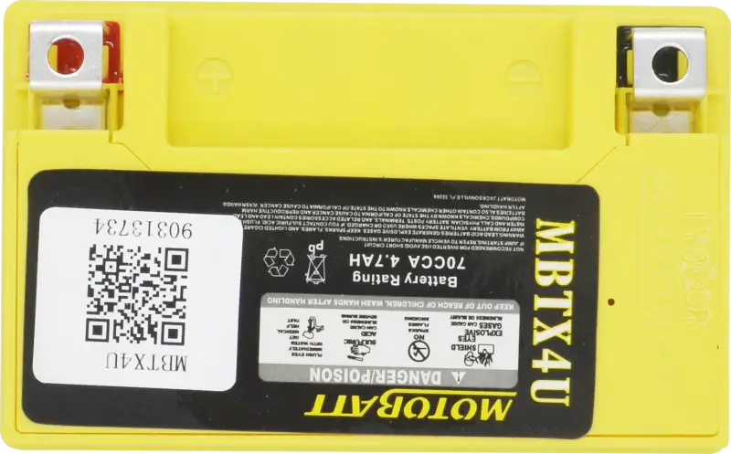 Battery Mbtx4u Sealed Factory Activated - MOTOBATT