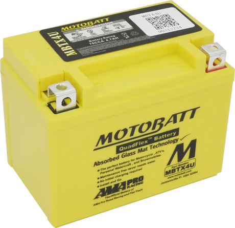 Battery Mbtx4u Sealed Factory Activated - MOTOBATT