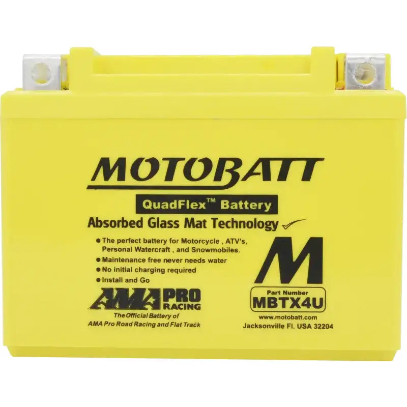 Battery Mbtx4u Sealed Factory Activated - MOTOBATT