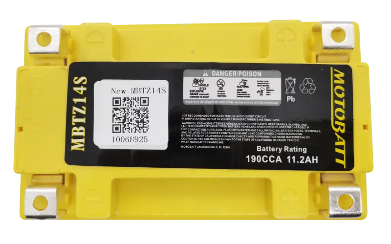 Battery Mbtz14s Sealed Factory Activated - MOTOBATT