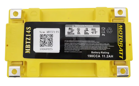 Battery Mbtz14s Sealed Factory Activated - MOTOBATT