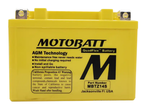 Battery Mbtz14s Sealed Factory Activated - MOTOBATT