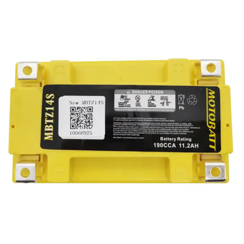 Battery Mbtz14s Sealed Factory Activated - MOTOBATT