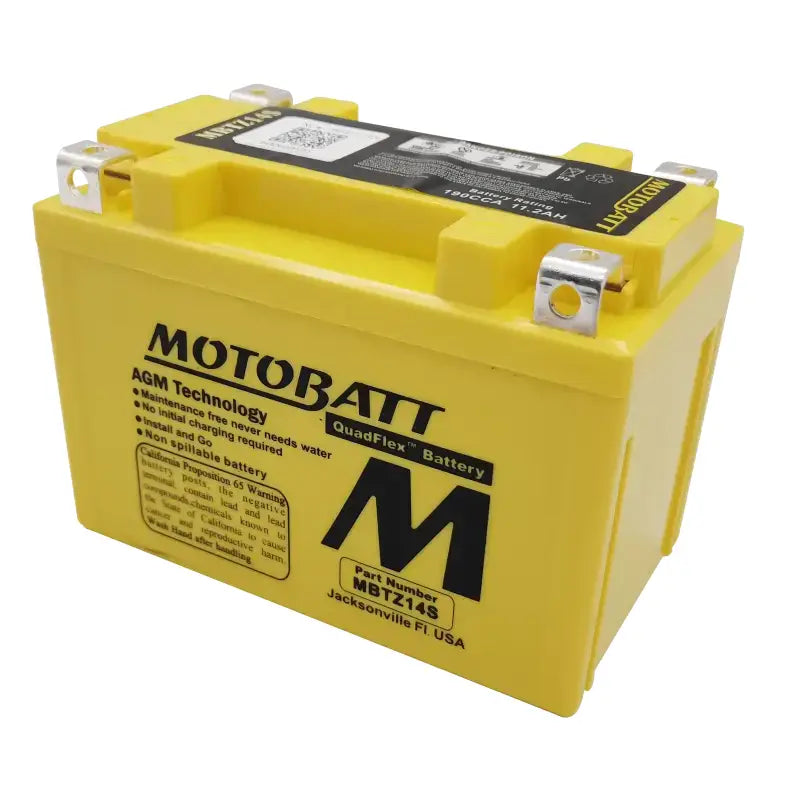 Battery Mbtz14s Sealed Factory Activated - MOTOBATT