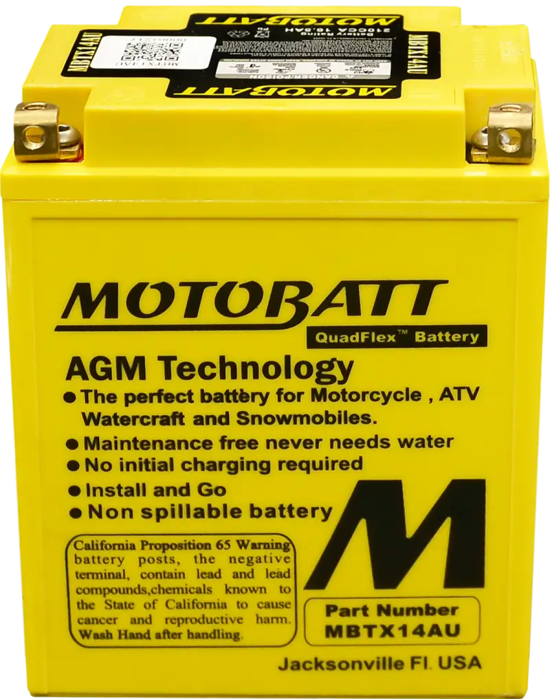 Battery Mbtx14au Sealed Factory Activated - MOTOBATT