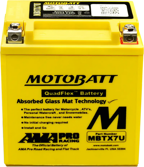 Battery Mbtx7u Sealed Factory Activated - MOTOBATT