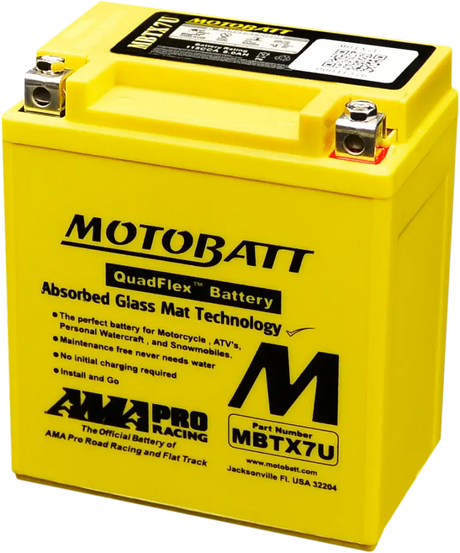 Battery Mbtx7u Sealed Factory Activated - MOTOBATT