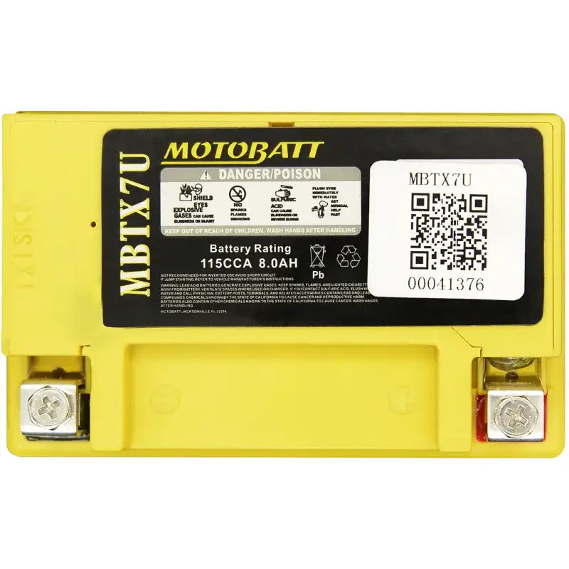 Battery Mbtx7u Sealed Factory Activated - MOTOBATT