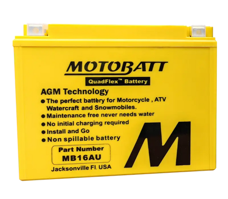Battery Mb16au Sealed Factory Activated - MOTOBATT