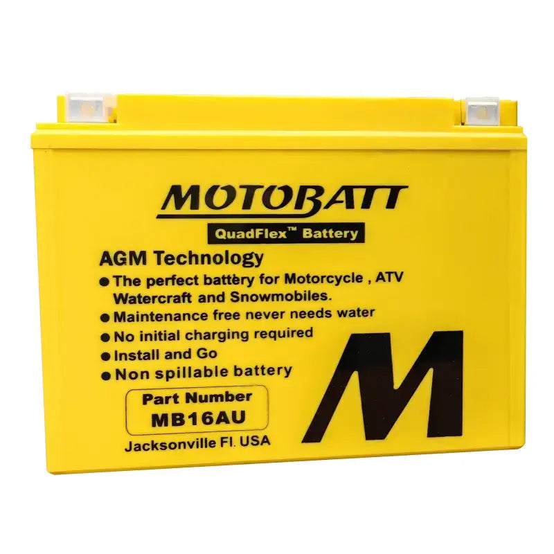 Battery Mb16au Sealed Factory Activated - MOTOBATT