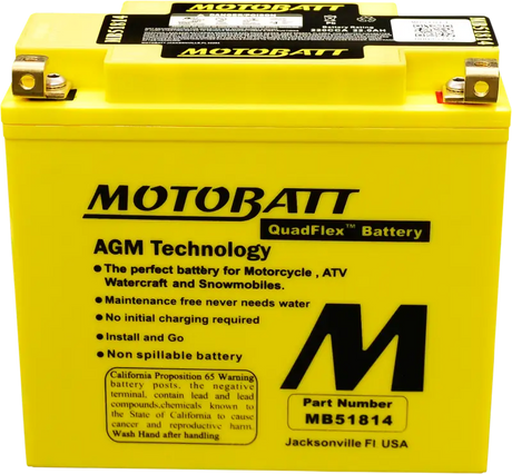 Battery Mb51814 Sealed Factory Activated - MOTOBATT