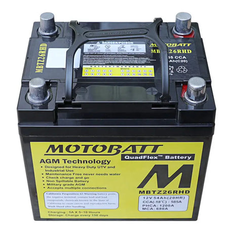 Battery Mbtz26rhd Sealed Factory Activated - MOTOBATT