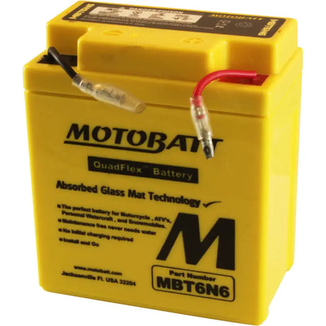 Battery Mbt6n6 Sealed Factory Activated - MOTOBATT