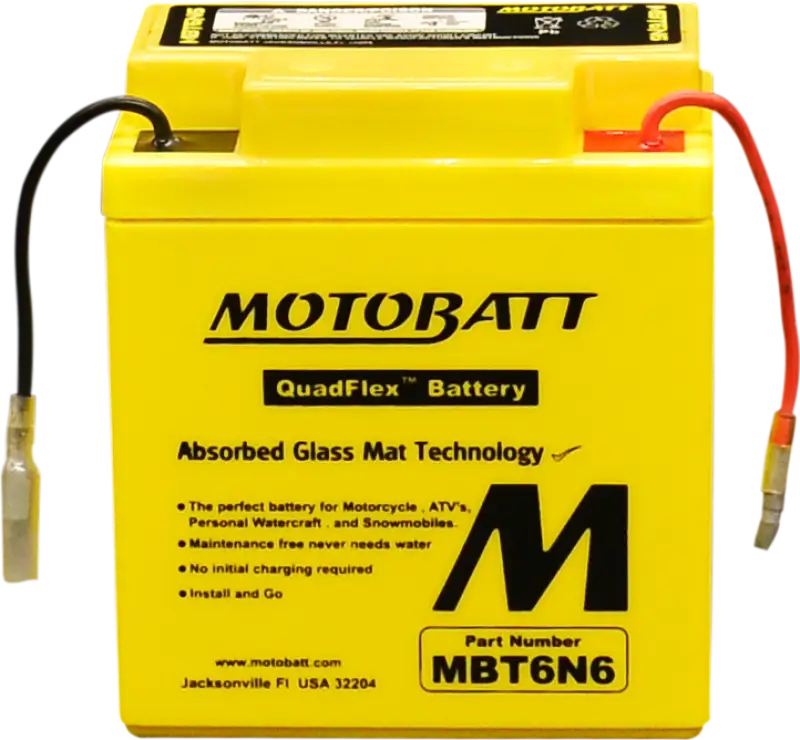 Battery Mbt6n6 Sealed Factory Activated - MOTOBATT