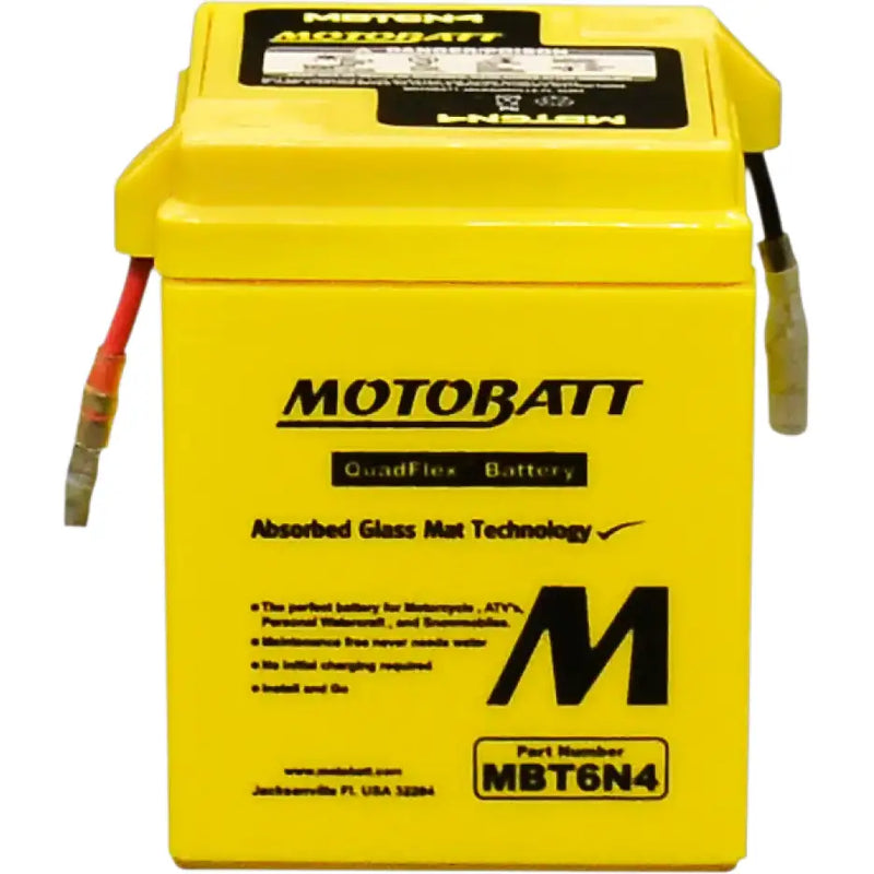 Battery Mbt6n4 Sealed Factory Activated - MOTOBATT