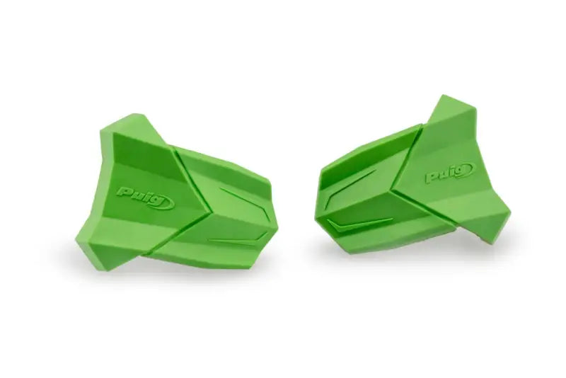 Rubber End Replacement Frame Slider R19 Pair Green - PUIG