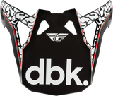 Formula Cp Dbk Visor Black/White/Red Xl 2x - FLY RACING