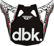 Formula Cp Dbk Visor Black/White/Red Xl 2x - FLY RACING