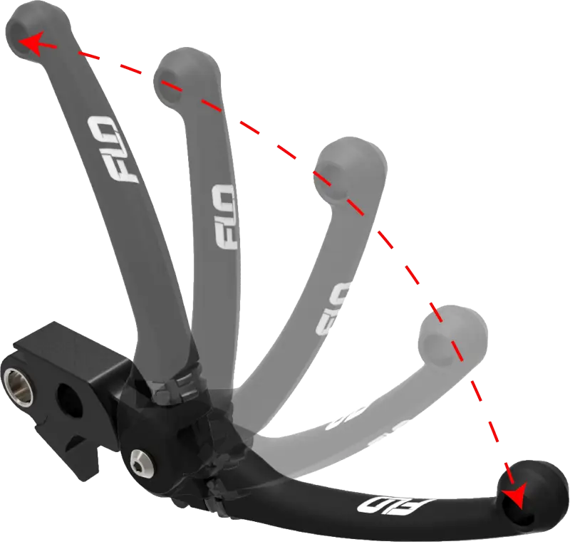 Mx Style Lever Set Black `23 24 Cvo - FLO MOTORSPORTS