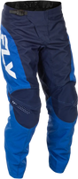 F 16 Pants Blue/Dark Blue/White Sz 28 - FLY RACING