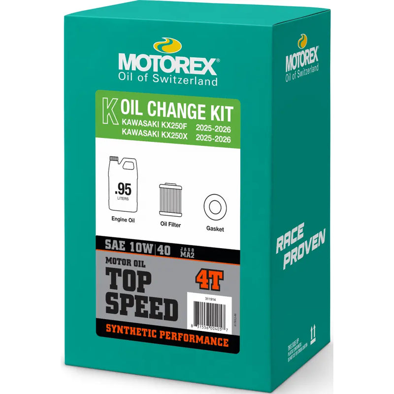Motorex Motorex Top Speed Oil Change Kit Chemicals 311915 - 0.95L 10W40