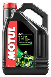 Motul 104083 5100 Ester/Synthetic Engine Oil 15W50 4 Lt - Chemicals