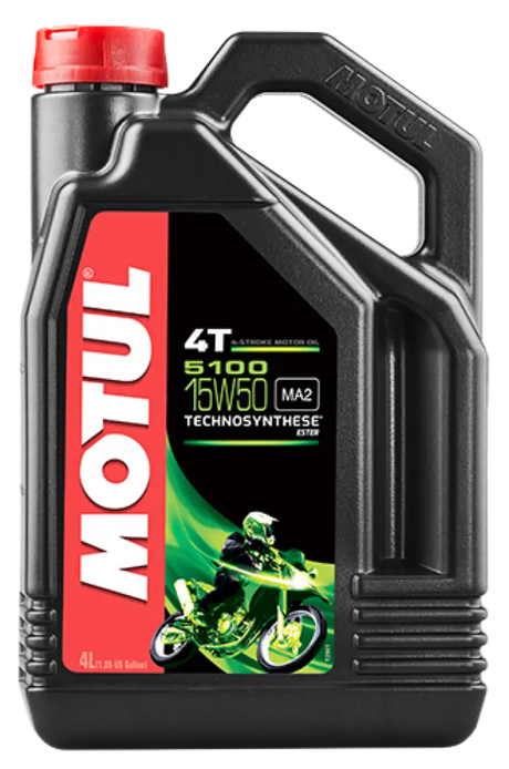 Motul 104083 5100 Ester/Synthetic Engine Oil 15W50 4 Lt - Chemicals