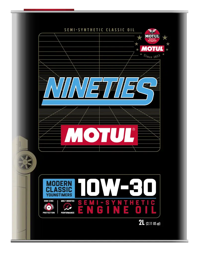 Motul 10W30 Classic Nineties Oil - 10x2L - Case of 10 - Truck & Automotive
