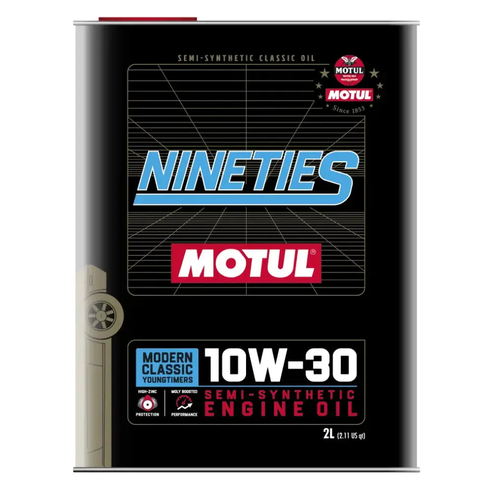 Motul 10W30 Classic Nineties Oil - 10x2L - Case of 10 - Truck & Automotive