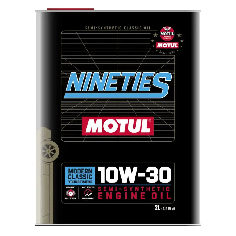 Motul 10W30 Classic Nineties Oil - 10x2L - Case of 10 - Truck & Automotive