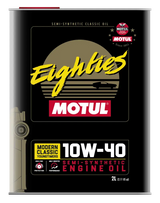 Motul 10W40 Classic Eighties semi-synthetic engine oil in case of 10 liters