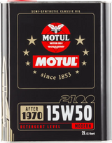 Motul 15W50 Classic 2100 Oil - 10x2L - Case of 10 - Truck & Automotive
