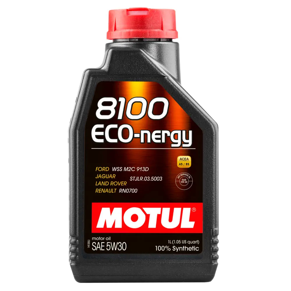 MOTUL 102782 Motul 1L Synthetic Engine Oil 8100 5W30 ECO-NERGY - Ford 913C - Case of 12