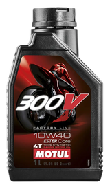 Motul 1L Synthetic-ester Oil 300V Factory Line Road Racing 10W40 - Case of 12 - Truck & Automotive
