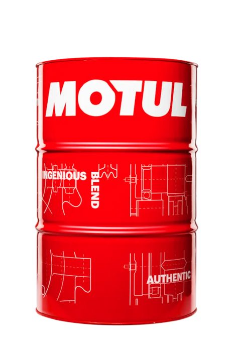 Red Motul oil drum for Motul 208L Synthetic-ester Oil 300V Factory Line Road Racing 10W40
