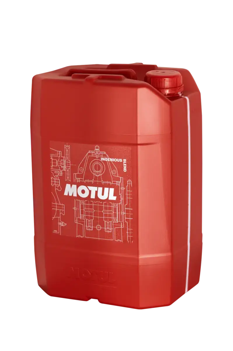 Red Motul oil container for Motul 20L DSG Transmision Multi DCTF tool storage