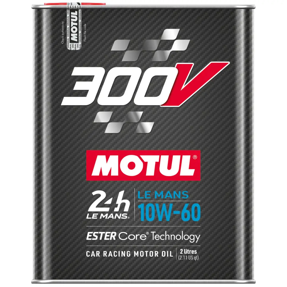 MOTUL 110864 Motul 2L Synthetic-ester Racing Oil 300V Le Mans 10W60 10x2L - Case of 10