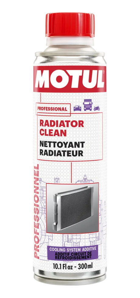 Motul 300ml radiator clean additive bottle for effective radiator clean performance