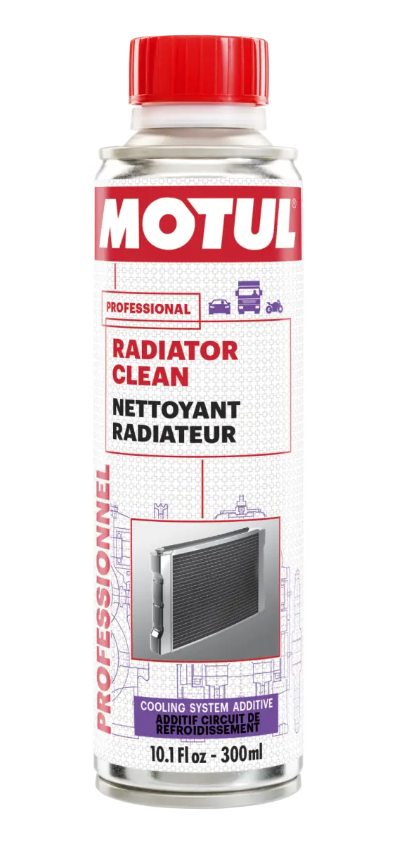 Motul 300ml Radiator Clean Additive bottle for radiator clean and maintenance