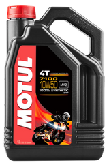 Motul 4L 7100 4-Stroke Engine Oil 10W50 4T - Case of 4 - Truck & Automotive