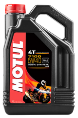 Motul 4L 7100 Synthetic Motor Oil 5W40 4T - Case of 4 - Truck & Automotive