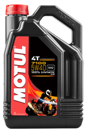 Motul 4L 7100 Synthetic Motor Oil 5W40 4T - Case of 4 - Truck & Automotive