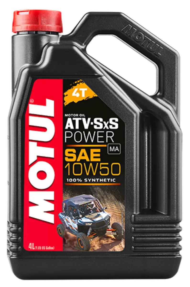 Motul 4L ATV-SXS POWER 4-Stroke Engine Oil 10W50 4T - Case of 4 - Truck & Automotive