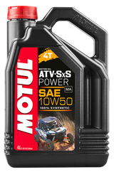 Motul 4L ATV-SXS POWER 4-Stroke Engine Oil 10W50 4T - Case of 4 - Truck & Automotive