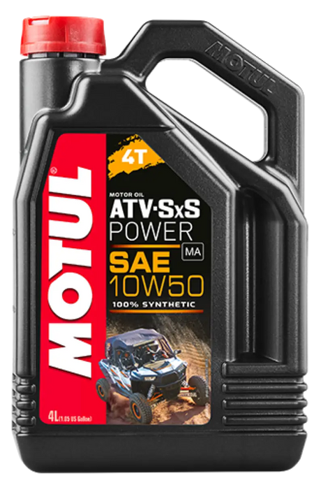 Motul 4L ATV-SXS POWER 4-Stroke Engine Oil 10W50 4T - Case of 4 - Truck & Automotive