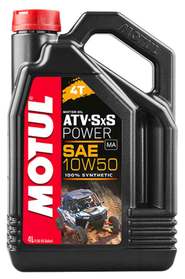 Motul 4L ATV-SXS POWER 4-Stroke Engine Oil 10W50 4T - Case of 4 - Truck & Automotive