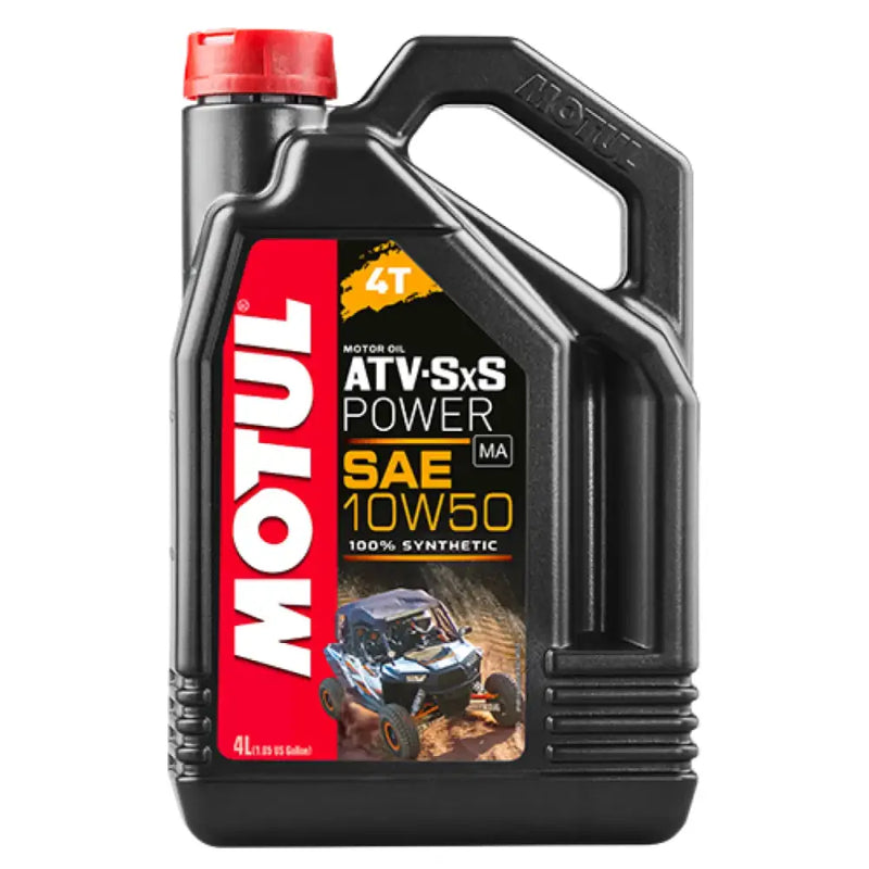 Motul 4L ATV-SXS POWER 4-Stroke Engine Oil 10W50 4T - Case of 4 - Truck & Automotive